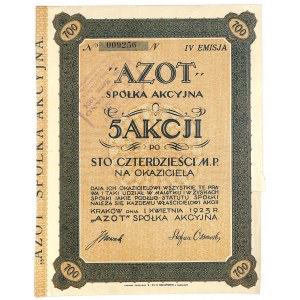 Azot S.A., 5 x 140 mkp 1923, Emisja IV