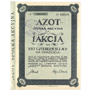 Azot S.A., 140 mkp 1923, Ausgabe IV.