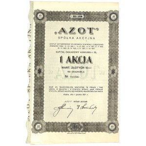 Azot S.A., 10 zł 1927, Emisja I