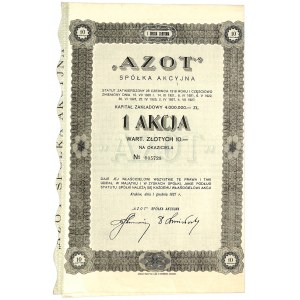 Azot S.A., 10 Zloty 1927, Ausgabe I.