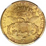 USA, 20 Dolarów Carson City 1890 CC - NGC AU58 - RZADKIE