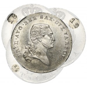 Księstwo Warszawskie, 1/6 Talara (złotówka) Warszawa 1812 IB - NGC MS63 - RZADKA