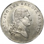 Księstwo Warszawskie, 1/6 Talara (złotówka) Warszawa 1812 IB - NGC MS63 - RZADKA