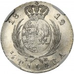 Duchy of Warsaw, 1/6 Thaler Warsaw 1812 IB - NGC MS63 - RARE