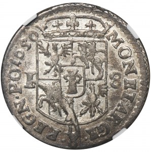 Johannes II. Kasimir, Ort Wschowa 1650 - NGC AU55 - NICE