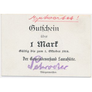 Siemianowice (Laurahutte), 1 marka - wersja obiegowa - RAZDKOŚĆ