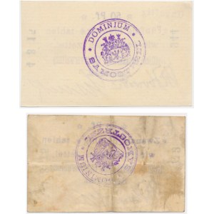 Samostrzel, 20 i 50 fenigów z datą 4.3.1915
