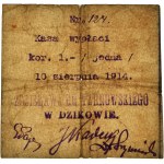 Dzików, 1 korona 10.8.1914 - RZADKOŚĆ