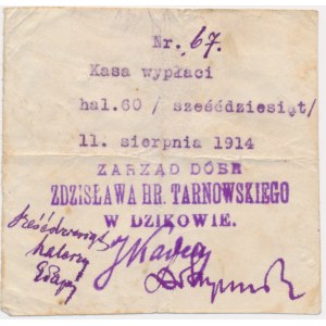 Dzików, 60 haleras 11.8.1914 - ROWLANDS