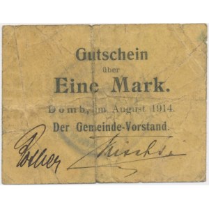 Dąb (Domb), 1 marka 1914 - stempel B - Rzadki