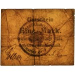 Dąb (Domb), 1 marka 1914 - stempel B - Rzadki