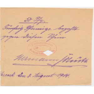 Czersk (Czersk), 50 fenigów 1914 - nowodruk
