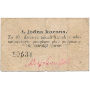 Chrzanów, 1 korona 1914 - RZADKOŚĆ