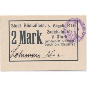 Bisztynek (Bischofstein), 2 marki 1914 - z zamkniętym G