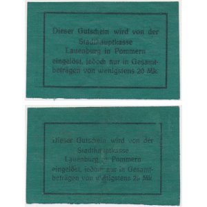 Lębork (Lauenburg), 2 marki 1914 - seria A (2 szt.)