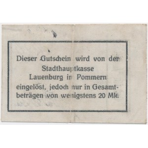 Lębork (Lauenburg), 1/2 Mark 1914 - andere Radierung