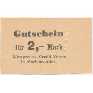 Kwidzyn (Marienwerder), 2 Mark 1914 - seltene Sorte