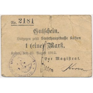 Knochen (Kosten), 1 Mark 1914 - Punkt Fett