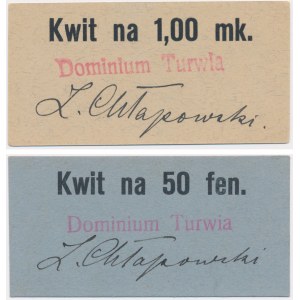 Dominium Turwia, 50 fenigów i 1 marka 1914