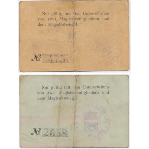 Trzcianka (Schonlake), 50 Fenig und 1 Mark 1914
