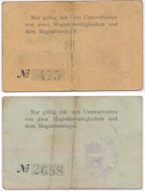 Trzcianka (Schonlake), 50 fenigów i 1 marka 1914
