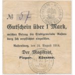 Kętrzyn (Rastenburg), 1 mark 1914 - form III - low number