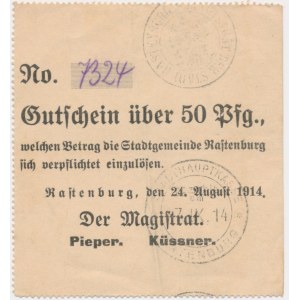 Kętrzyn (Rastenburg), 5 fenig 1914 - form II - Pfg - rarer