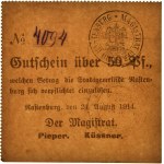 Kętrzyn (Rastenburg), 5 fenigów 1914 - forma III - Pf