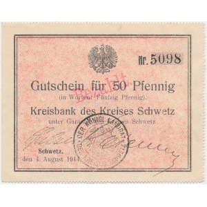 Swiecie (Schwetz), 50 fenig 1914 - surplus piece