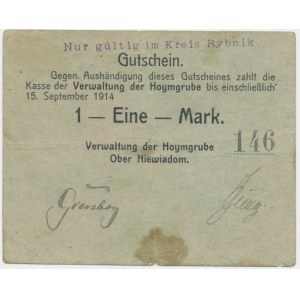 Niewiadom (Ober Niewiadom), 1 marka 1914