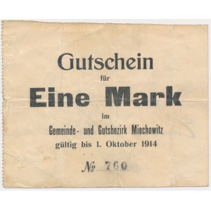 Miechowice (Miechowitz), 1 marka 1914