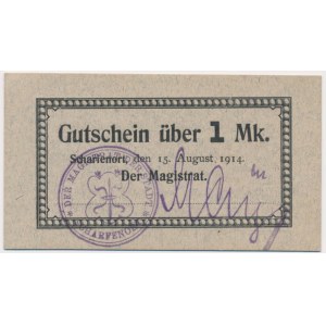 Ostroróg (Scharfenort), 1 marka 1914 - niekasowany
