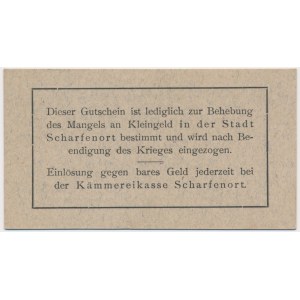 Ostroróg (Scharfenort), 1/2 marki 1914 - niekasowany