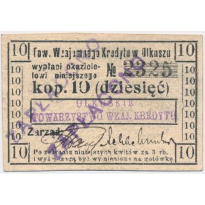 Olkusz, 10 kopecks 1914 - erased