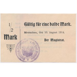 Mrocza (Mrotschen), 1/2 marki 1914 - blankiet