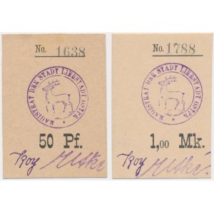 Miłakowo (Liebstadt), 50 fenig and 1 mark 1914 - newly printed