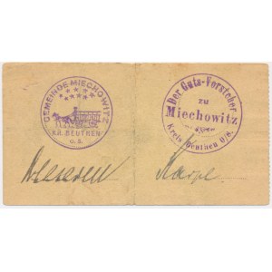 Miechowice (Miechowitz), 1 Mark 1914 - nicht aufgeführte Unterschriften