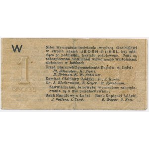 Łódź - 1 rubel 1914 - niekasowany