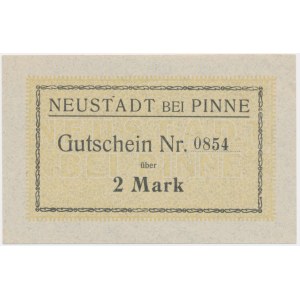 Lwówek (Neustadt bei Pinne), 3 marki 1914 - blankiet