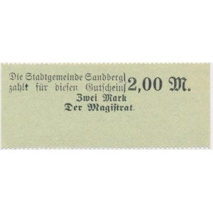 Sands (Sandberg), 2 marks 1914 - blank