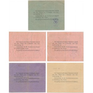 Ostrzeszow (Schildberg), 50 fenig - 3 marks 1914 (5 pcs.) - 50 pf illustrated