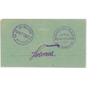 Rokietnica (Rokittnitz), 1 marka 1914