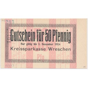 Września (Wreschen), 50 fenig 1914