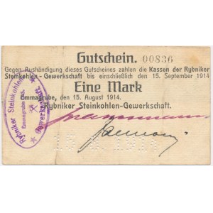 Zeche Rybnik/Marcel (Emmagrube), 1. März 1914