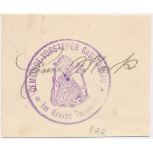 Radzionków (Radzionkau), 1 marka 1914 - bez podpisu