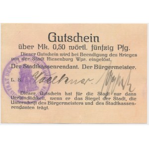 Praputy (Riesenburg), 0,5 Mark 1914