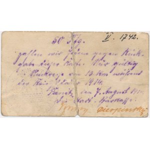 Poniec (Punitz), 50 fenig 1914 - aus dem Umlauf