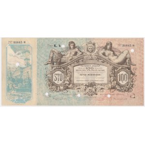Lemberg, 100 Kronen 1914 - Blanko-Serie K.k.