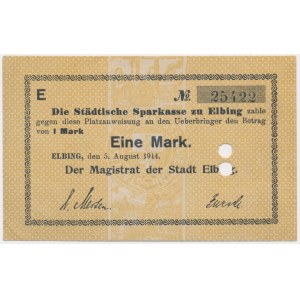 Elbląg (Elbing), 1 marka 1914 - piękny stan
