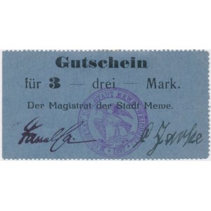 Gniew (Mewe), 3 marki 1914